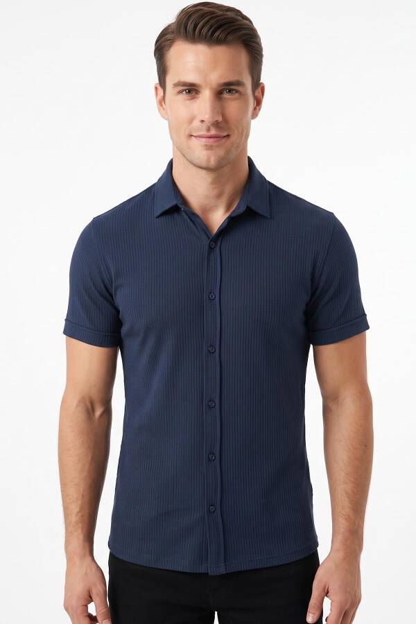 Desenli Slim Fit Erkek T-Shirt