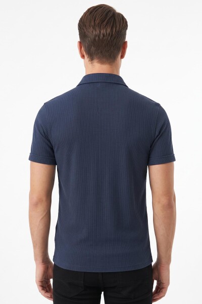 Desenli Slim Fit Erkek T-Shirt - 3