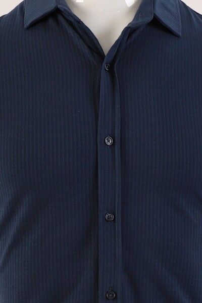 Desenli Slim Fit Erkek T-Shirt - 4