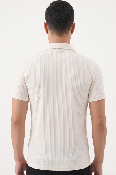 Desenli Slim Fit Erkek T-Shirt - 7