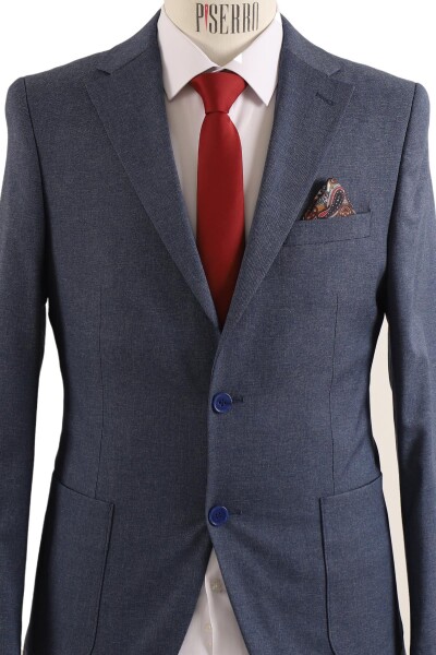 Erkek Tek Ceket Slim Fit - 3