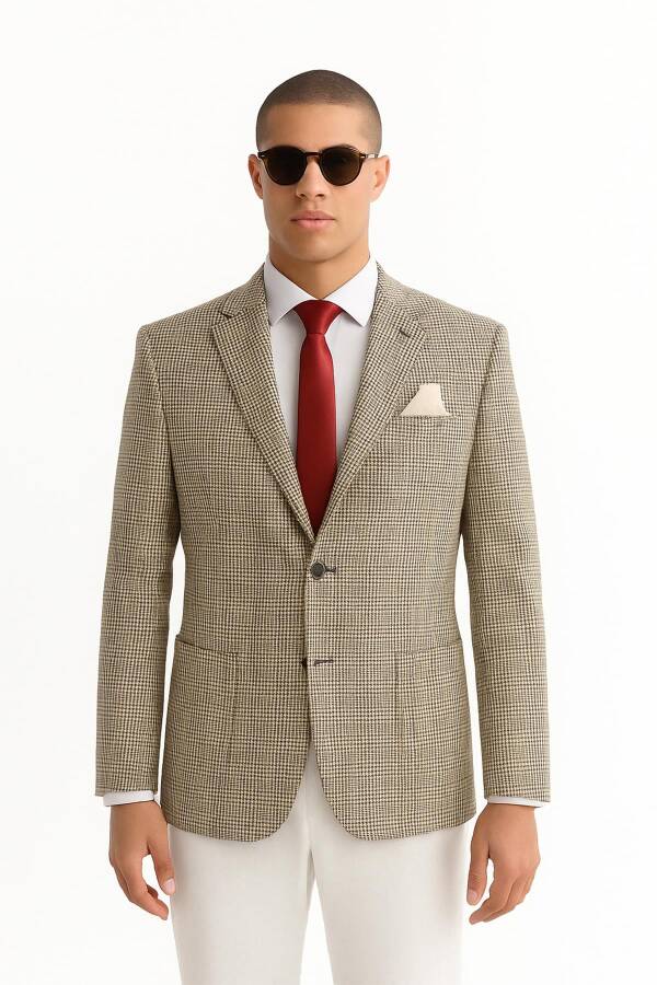 Erkek Tek Ceket Slim Fit - 1