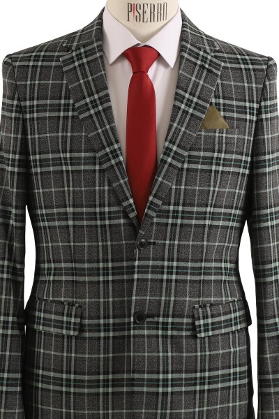 Erkek Tek Ceket Slim Fit - 3