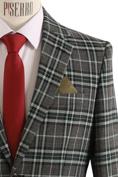 Erkek Tek Ceket Slim Fit - 4