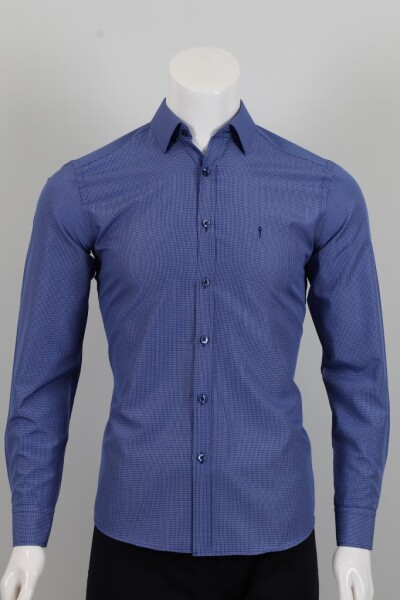 Uzun Kol Slim Fit Kareli Gömlek - 4