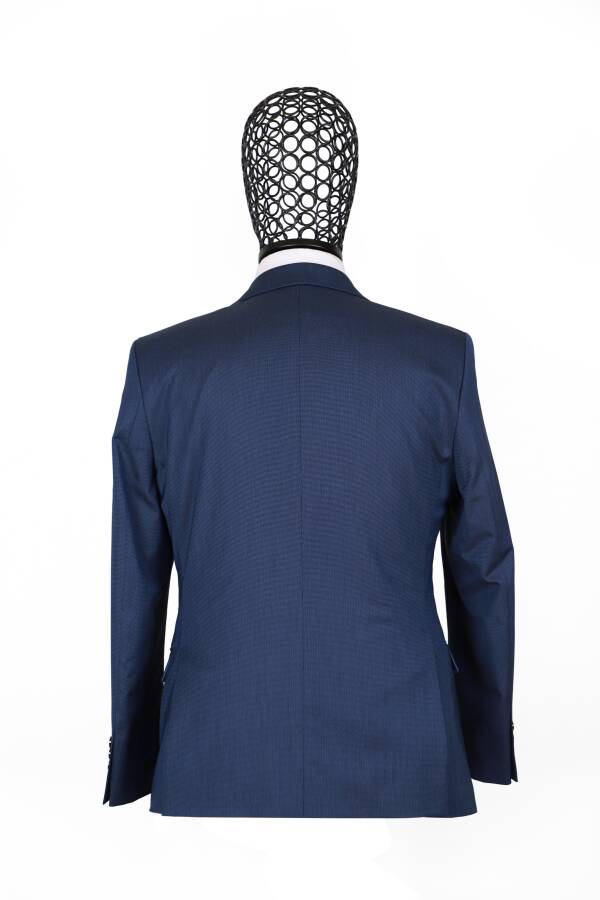 Slim Fit Parlament Mavisi Takım Elbise · 7
