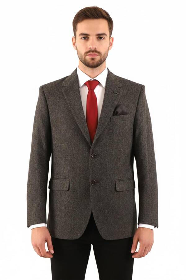Regular Fit Erkek Tek Ceket - 1