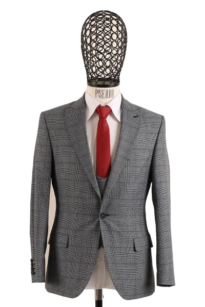 Regular Fit Yelekli Takım - 2