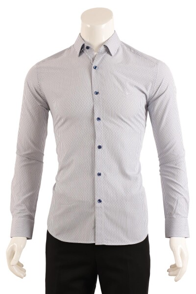 Slim Fit Erkek Gömlek - 1