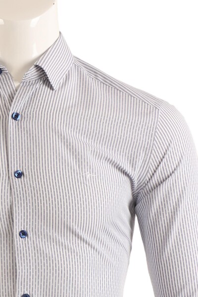 Slim Fit Erkek Gömlek - 4