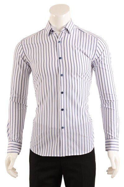 Slim Fit Erkek Gömlek - 1