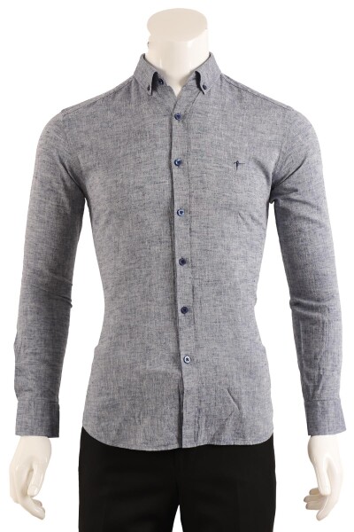 Slim Fit Erkek Gömlek - 5