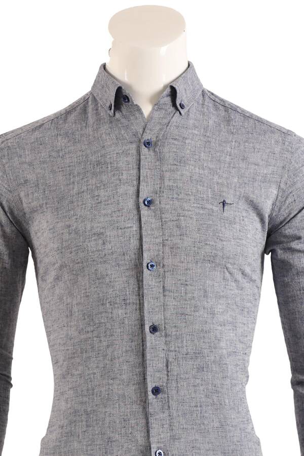 Slim Fit Erkek Gömlek - 6