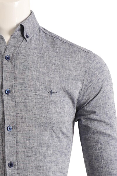 Slim Fit Erkek Gömlek - 8