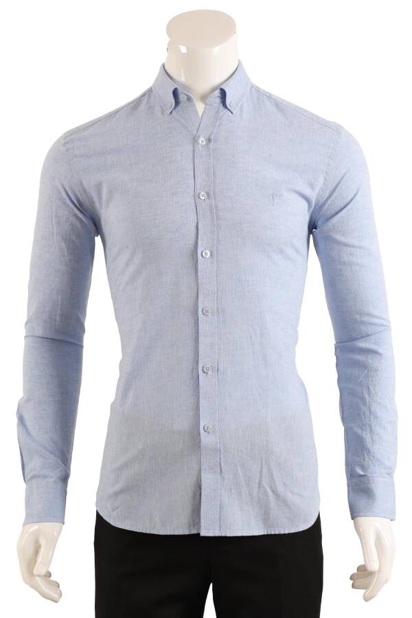 Slim Fit Erkek Gömlek - 9