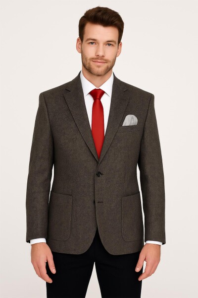 Slim Fit Erkek Tek Ceket
