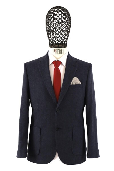 Slim Fit Erkek Tek Ceket - 6