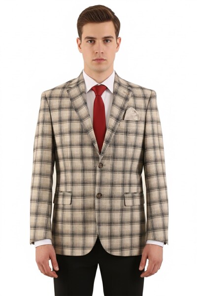 Slim Fit Erkek Tek Ceket
