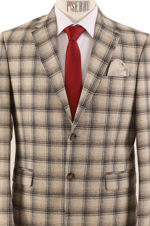 Slim Fit Erkek Tek Ceket - 3