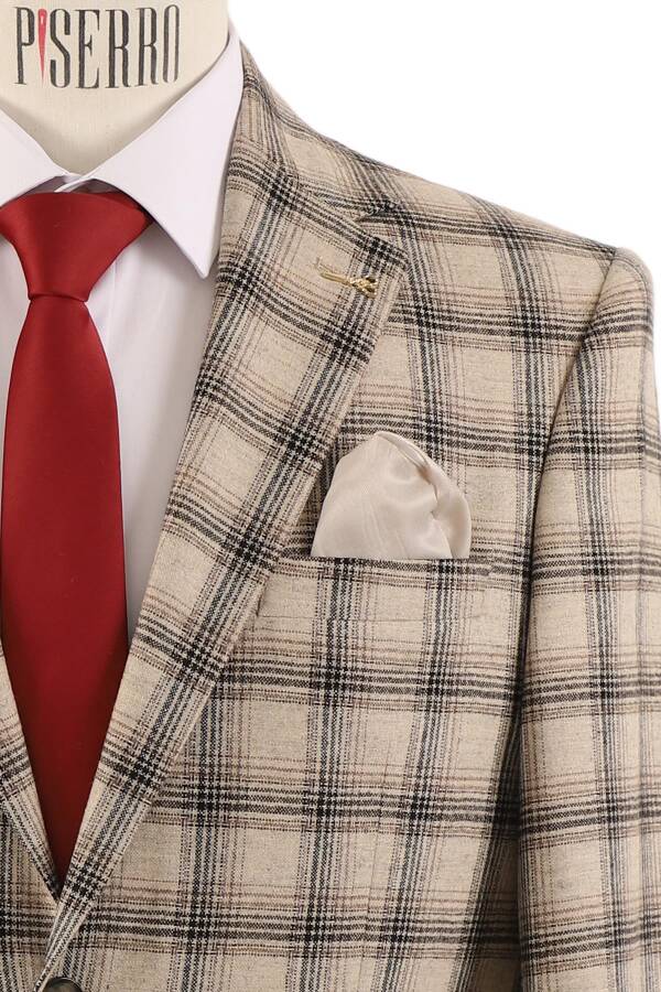 Slim Fit Erkek Tek Ceket - 4