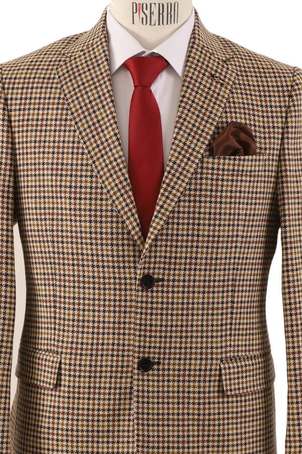 Slim Fit Erkek Tek Ceket - 3