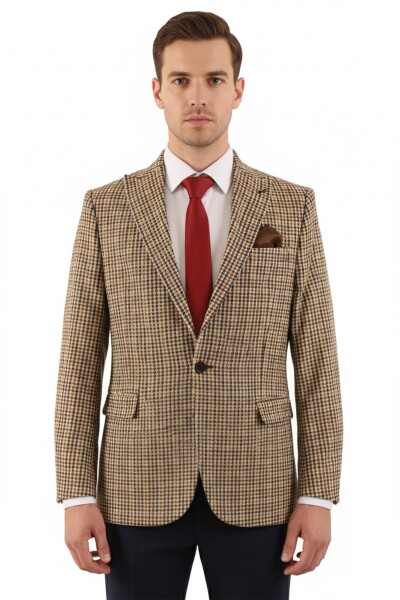 Slim Fit Erkek Tek Ceket