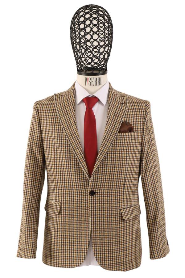 Slim Fit Erkek Tek Ceket - 2