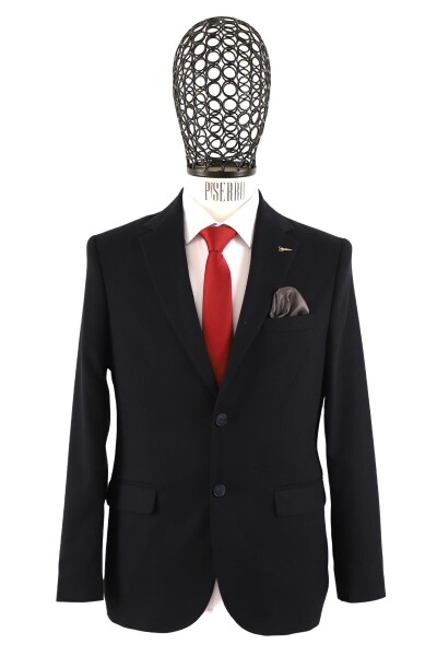 Slim Fit Erkek Tek Ceket - 2
