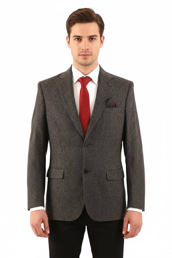 Slim Fit Erkek Tek Ceket - 1