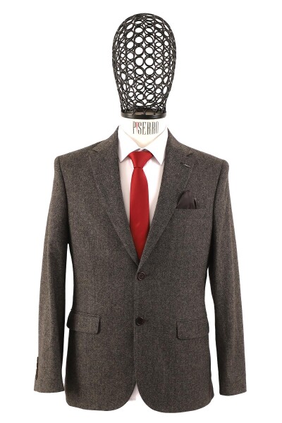 Slim Fit Erkek Tek Ceket - 2