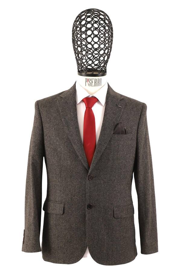 Slim Fit Erkek Tek Ceket - 2