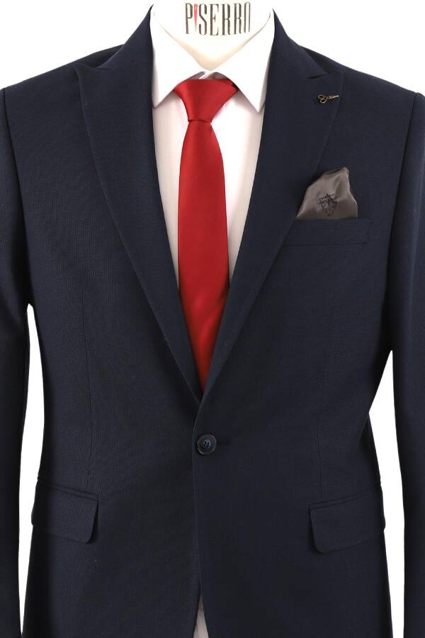 Slim Fit Erkek Tek Ceket - 3