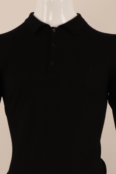 Slim Fit Yünlü Düğmeli Triko - 2