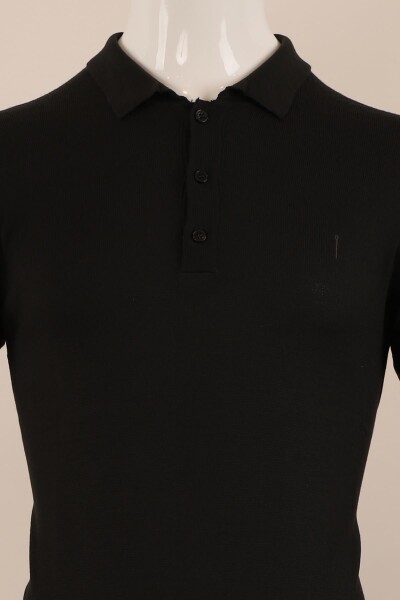 Slim Fit Yünlü Düğmeli Triko - 6