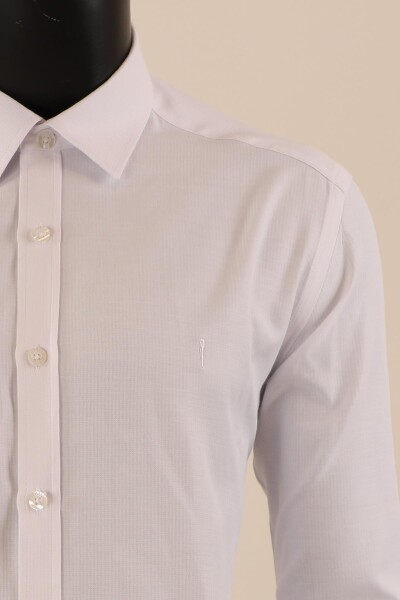 Uzun Kol Slim Fit Çizgili Gömlek - 4