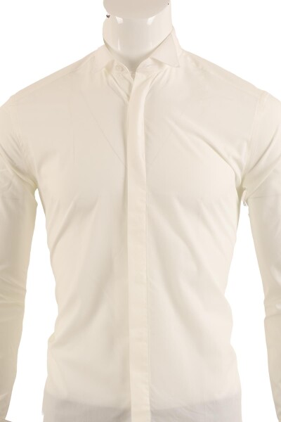 Uzun Kol Slim Fit Damatlık Gömlek - 3