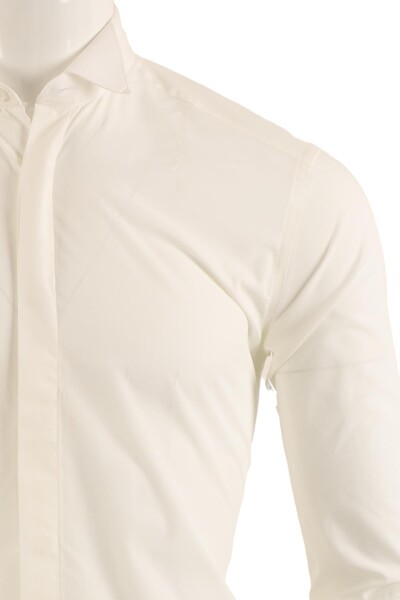 Uzun Kol Slim Fit Damatlık Gömlek - 5