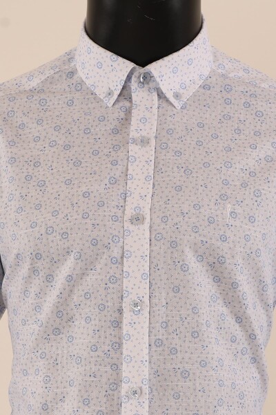Uzun Kol Slim Fit Desenli Gömlek - 11