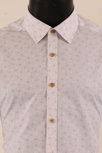 Uzun Kol Slim Fit Desenli Gömlek - 15