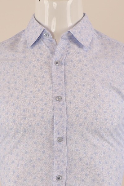 Uzun Kol Slim Fit Desenli Gömlek - 19