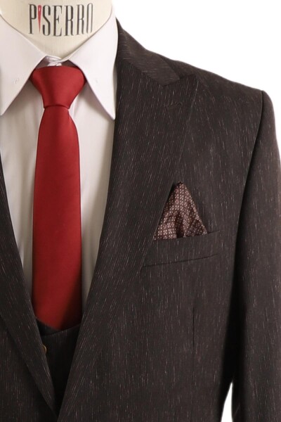 Yelekli Slim Fit Takım Elbise - 4