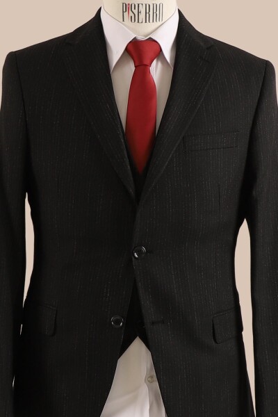 Yelekli Takım Elbise Slim Fit - 2