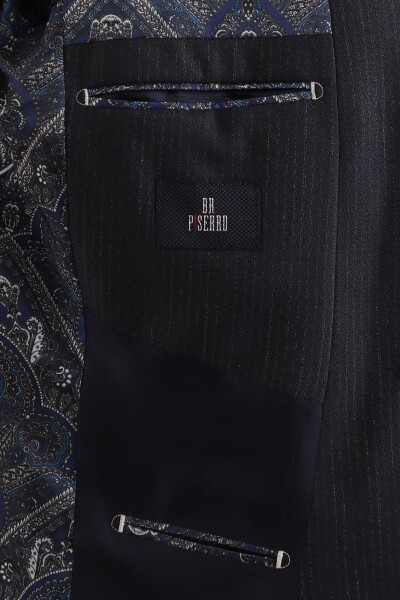 Yelekli Takım Elbise Slim Fit - 12