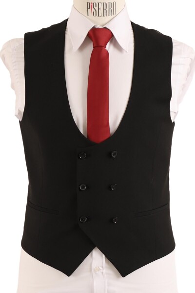 Yelekli Takım Elbise Slim Fit - 5