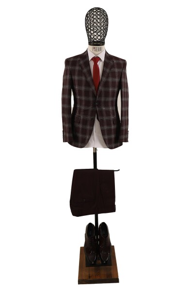 Yelekli Takım Elbise Slim Fit - 2