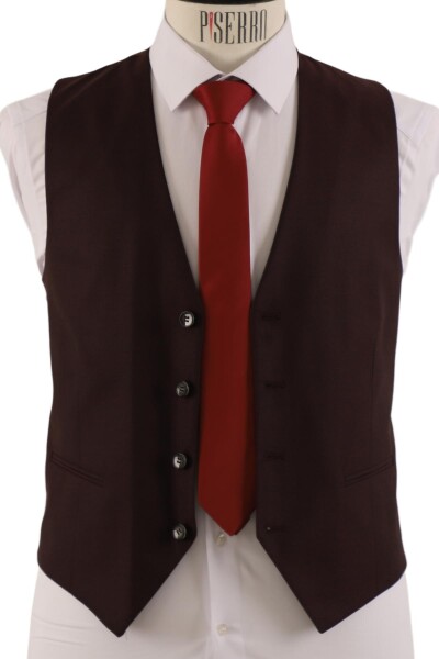 Yelekli Takım Elbise Slim Fit - 5