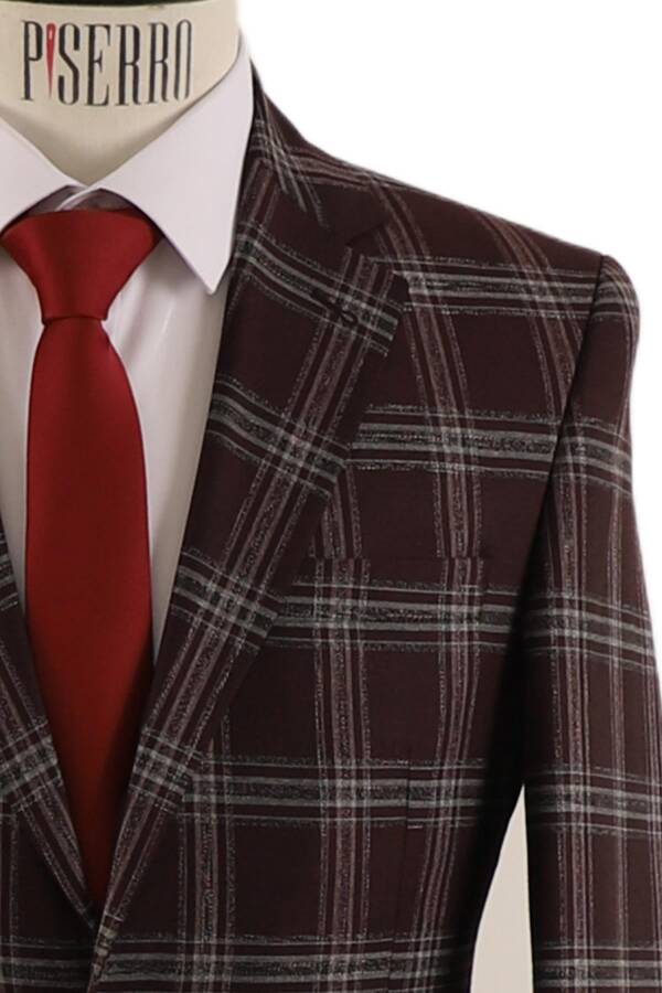 Yelekli Takım Elbise Slim Fit - 6