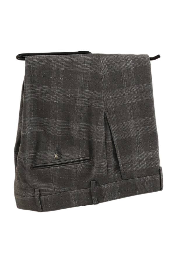 Yelekli Takım Elbise Slim Fit Erkek - 7