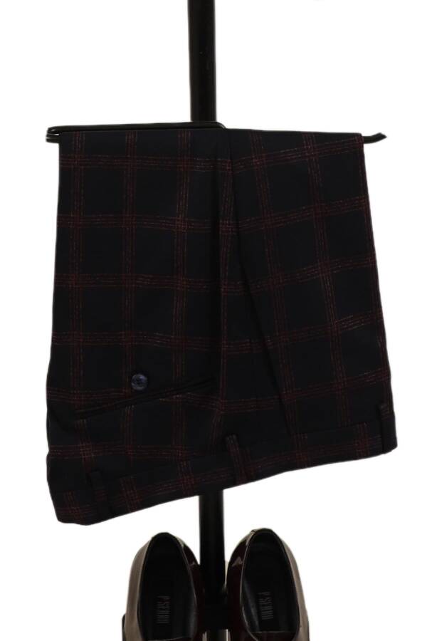 Yelekli Takım Elbise Slim Fit Erkek - 7