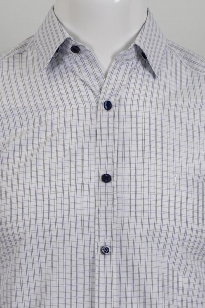Uzun Kol Slim Fit Kareli Gömlek - 2